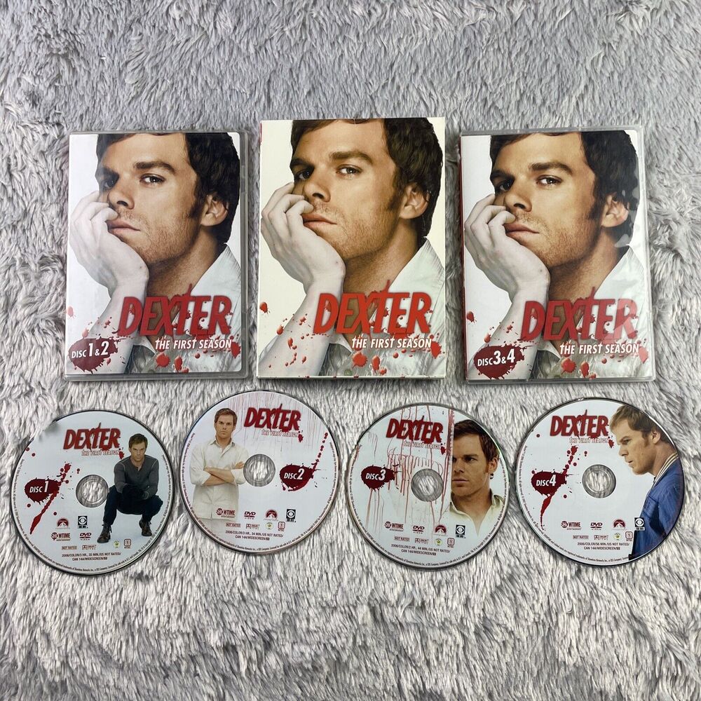 Dexter The First Season (DVD, 2006) Complete Season 4-Disc Set Michael C. Hall